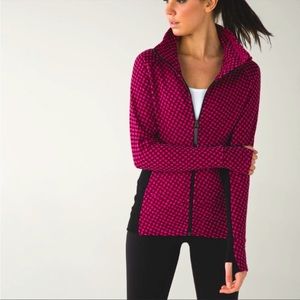 Lululemon Radiant Jacket Deep Dive Berry Rumble/Black  ♥️🖤